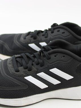 Adidas Kids Shoes SZ 2.5 Black White Lace Up Padded Low Top Sports Athletic